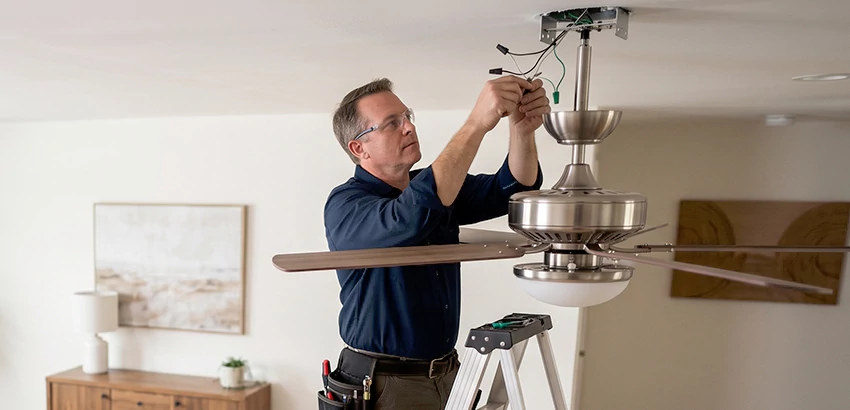 Ceiling Fan Light and Switch Repair in Columbus