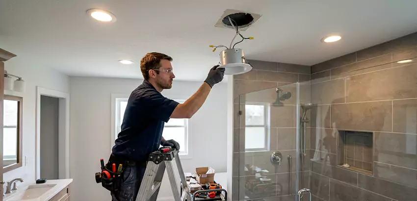 Bathroom and Shower Recessed Lighting Installation in Columbus